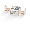 Kelioninis Promotions Vaikiškas stalas ir kėdžių komplektas, 61.5x61.5x48 cm, balta pilka