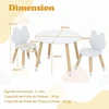 Kelioninis Promotions Vaikiškas stalas ir kėdžių rinkinys 60x60x44 cm, baltos spalvos, medinis