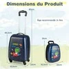 Kelioninis Promotions Vaikiškų lagaminų rinkinys, 32x22.5x82 cm ir 25.5x11.5x34 cm, Juoda