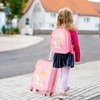 Kelioninis Promotions Vaikiškų lagaminų rinkinys, 16x13 colių, rožinės spalvos vienaragiai
