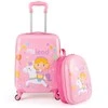 Kelioninis Promotions Vaikiškų lagaminų rinkinys, 16x13 colių, rožinės spalvos vienaragiai