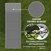 Outsunny sulankstoma kempingo lova, kelioninė lova su šonine kišene, čiužiniu, neslystanti, svečių lova, atlaikanti iki 150 kg, lauko, Oksfordo audinys, juoda, 190 x 67 x 37 cm