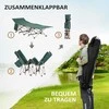 Outsunny Sulankstoma turistinė lova su transportavimo krepšiu - žalia, 190 x 68 x 52 cm