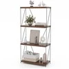 KNYGA Promotions Ekrano stovas, 4 aukštų, 59,7x29,2x147,3 cm, rudas
