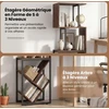 KNYGA Promotions Knygų lentyna 39,5x25x122 cm Ruda Saugykla