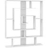 KNYGA Promotions Knygų lentyna, 7 lygio geometrinė, 125x22x150 cm, balta