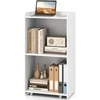 KNYGA Promotions Podiumo stovas, 57.2x36.8x104.1 cm, balta, su laikymo vieta