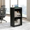 KNYGA Promotions Pultas, 57.2x36.8x104.1 cm, juodas, su laikymo vieta