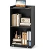 KNYGA Promotions Pultas, 57.2x36.8x104.1 cm, juodas, su laikymo vieta