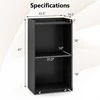 KNYGA Promotions Pultas, 57.2x36.8x104.1 cm, juodas, su laikymo vieta