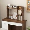 KNYGA Promotions Rašomasis stalas su knygų lentyna, 94x25.4x73.7 cm, natūralios spalvos