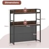 KNYGA Promotions Stalinis knygų lentyna, 94x27x103 cm, ruda, juoda