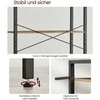Songmics Vasagle 6 lygių knygų spinta 30 x 80 x 186 cm tamsiai riešutmedžio spalvos-juoda