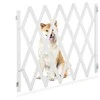 Relaxdays Apsauginiai varteliai, bambukas, 87-97x34-140 cm, balta