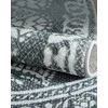 SONGMICS HOME Apvalus kilimas 160 cm skersmens Boho stiliaus antracito pilkos spalvos