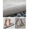 SONGMICS HOME Apvalus kilimas 160 cm skersmens Boho stiliaus antracito pilkos spalvos