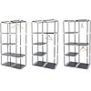 Songmics Audinys drabužių spinta 170 x 88 cm juoda