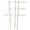 Kodustaar 6 apvalių rudų atramų augalams rinkinys, 76 cm