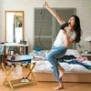 Kelioninis Relaxdays Bambukinis bagažo stovas su lentyna