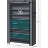 Songmics Batų stovas su dangčiu 88 cm Pilka