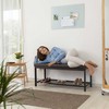 Relaxdays XXL paminkštintas batų suoliukas
