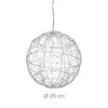 Relaxdays Dekoratyvinė lempa, 25 cm, sidabrinė