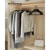 Songmics 50 kabyklų komplektas 43,5 cm ilgio juodos spalvos