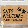 Kodustaar kokoso pluošto durų kilimėlis „cats welcome“