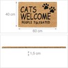 Kodustaar kokoso pluošto durų kilimėlis „cats welcome“