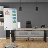 Relaxdays Flipchart lenta, 100x70 cm, balta