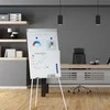 Relaxdays Flipchart lenta, 90x60 cm, balta