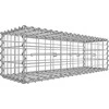 Songmics Gabiono krepšys, 100x30x30 cm, sidabrinis