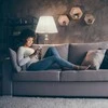 Relaxdays Grindų lempa, 157x42 cm, balta