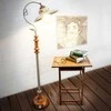 Relaxdays Grindų lempa, industrinis dizainas, medinė