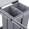 Relaxdays Įmontuojamos šiukšliadėžės 1x 20 l ir 2x 10 l