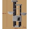 Songmics Katėms skirtas daugiaaukštis draskyklės namelis 55x55x186,7 cm