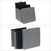 Relaxdays Katės urvas, sulankstomas, 38,5x37x37 cm, pilka