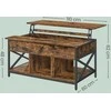 Songmics Vasagle Reguliuojamo aukščio žurnalinis staliukas 60 x 100 x (48-62) cm