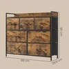 Songmics Komoda 7 stalčių 98x28,5x85 cm