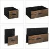 Relaxdays Komoda, 96.5x60x41.5 cm, ruda, juoda