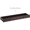 Relaxdays Konsolinis stalas, 80x100x30 cm, rudas
