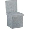Relaxdays Laikymo pufas, 73x38x38 cm, pilka