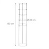 Kodustaar Laipiojimo atrama 150 cm rinkinys iš 2 vnt. juoda
