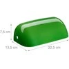 Relaxdays Lempos gaubtas, 7.5x22.5x13.5 cm, žalia, stiklas
