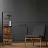 Relaxdays Lentyna, 155x43x42.5 cm, juoda, ruda