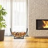 Relaxdays Pusiau apvalus malkų laikiklis
