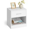 Songmics Naktinis staliukas, 39x27.6x41 cm, balta