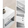 Songmics Naktinis staliukas, 39x27,6x41 cm, balta
