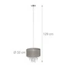 Relaxdays Pakabinamas šviestuvas Organza Crystal