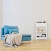 Relaxdays Pastatoma lentyna, 76,5x46x29,5 cm, balta